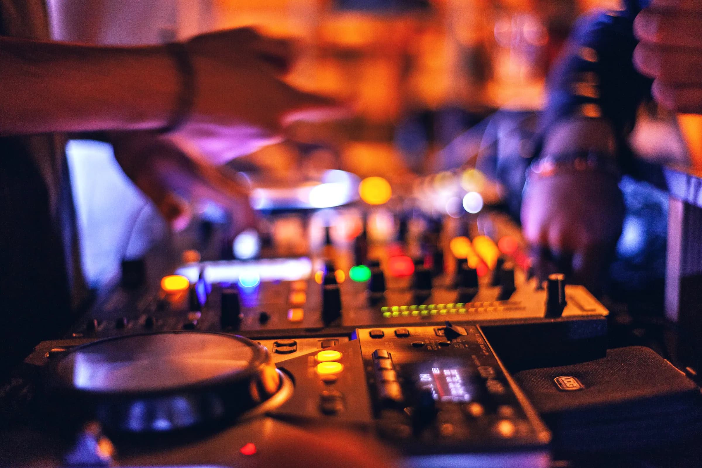 A SoundLab DJ playing at a venue